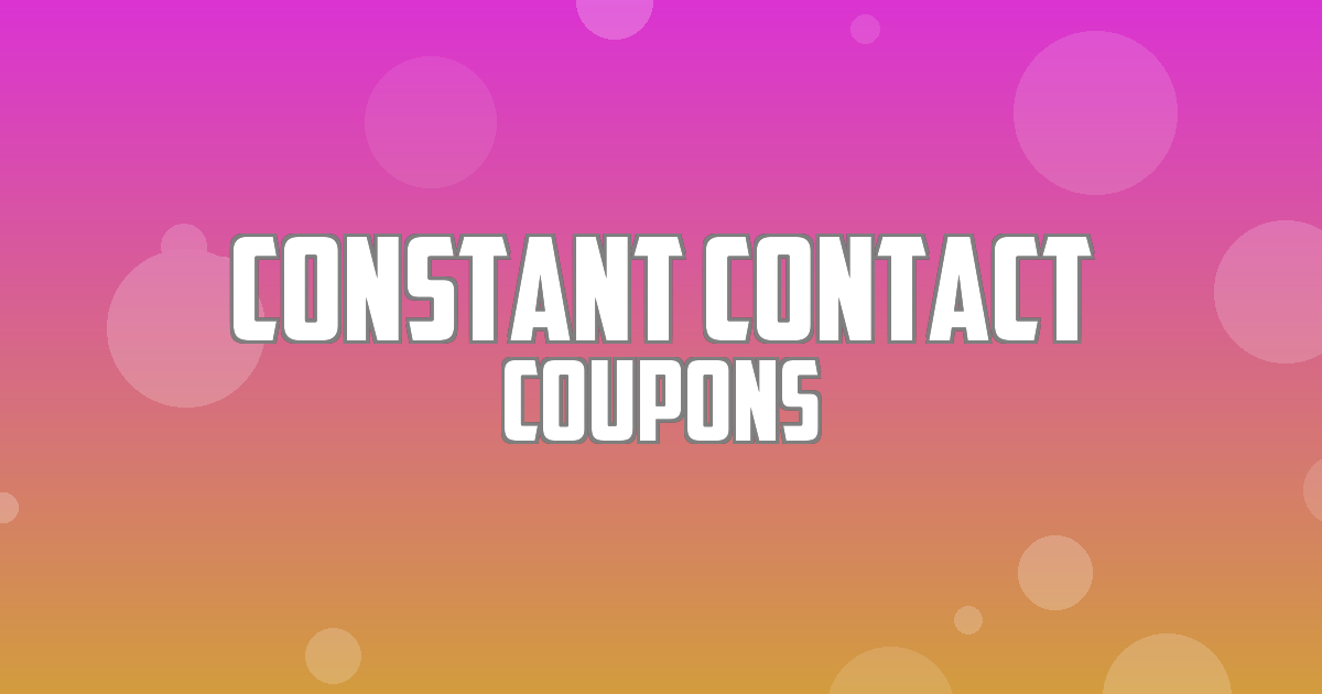 Constant Contact Deals