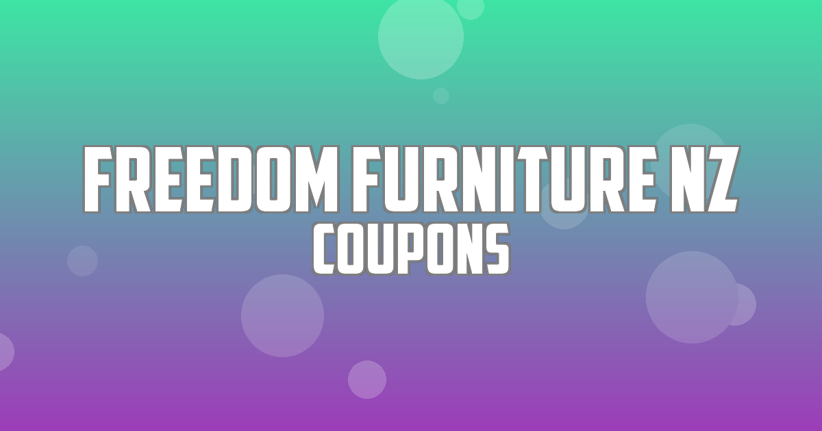 Freedom Furniture NZ Deals