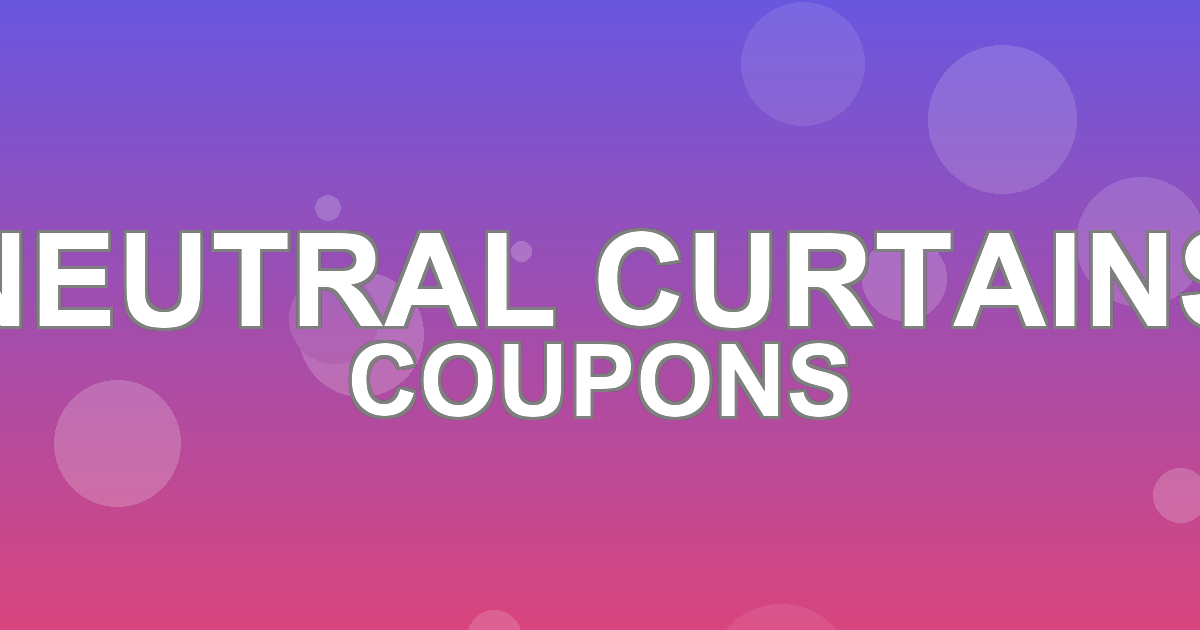 Neutral Curtains Deals