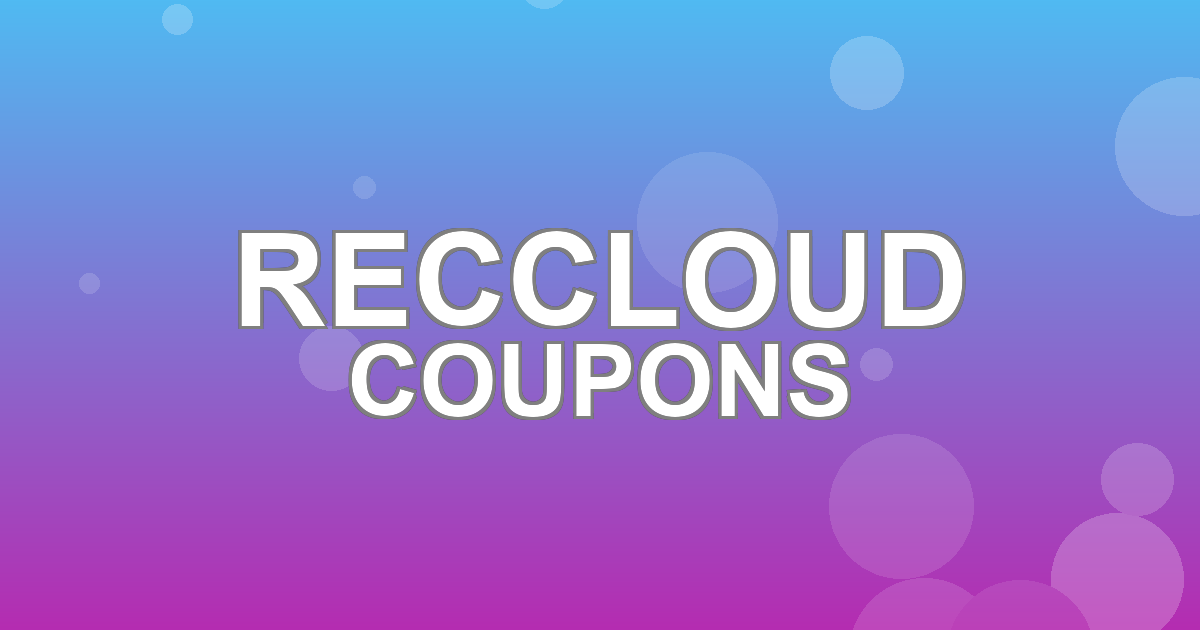 RecCloud Deals