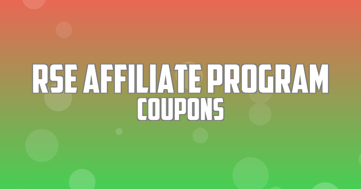 Rse Affiliate Program Deals