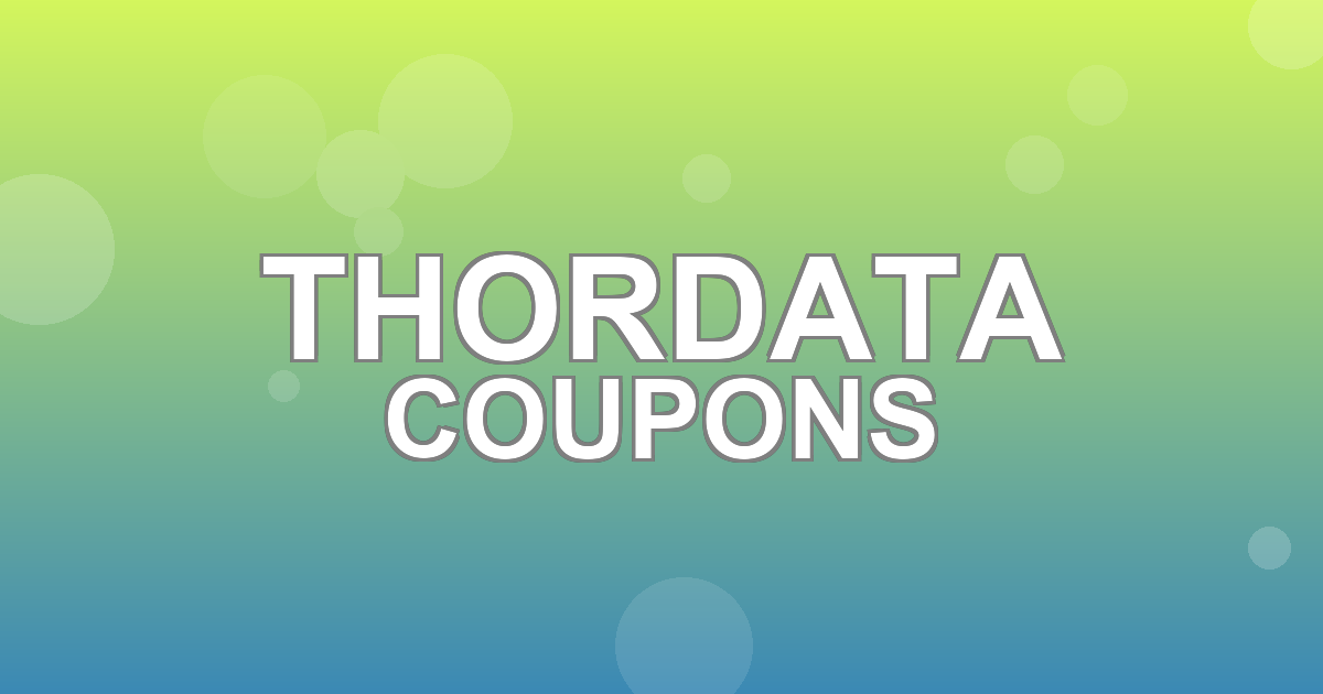 Thordata Deals