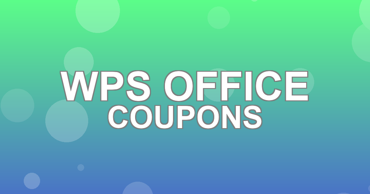 WPS Office Deals